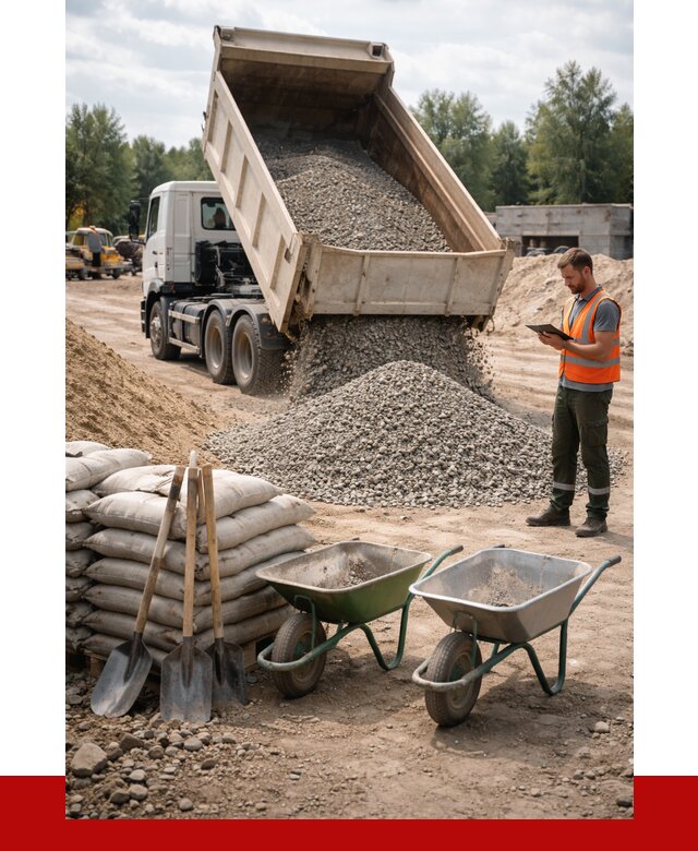 Доставка нерудных материалов в Минусинске от 1219 руб. | ПРОНЕРУДМнс