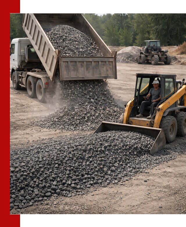 Гранитный щебень фракция 40-70 с доставкой в Минусинске
