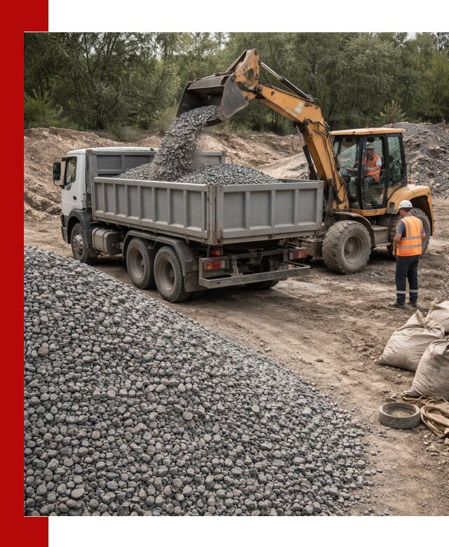 Доставка гравийного щебня в Минусинске оптом и в розницу