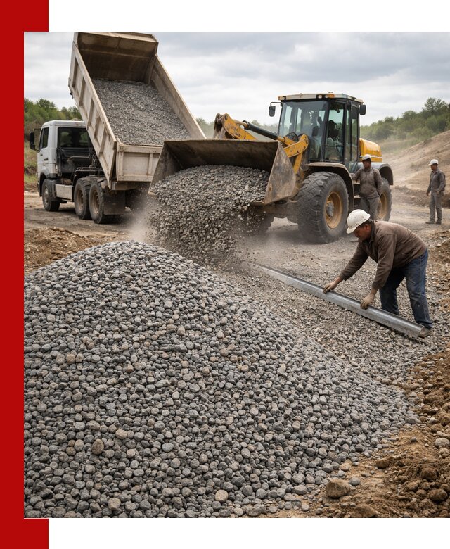 Гравийный щебень фракция 5-20 с доставкой в Минусинске