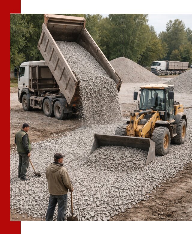 Купить гравийный щебень фракция 20-40 в Минусинске с доставкой