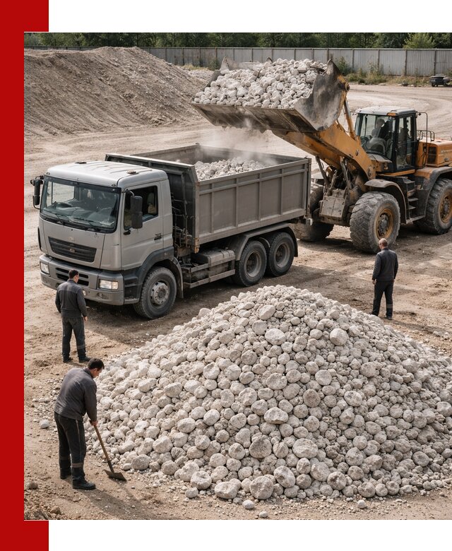 Известняковый щебень фракция 70–150 с доставкой в Минусинске