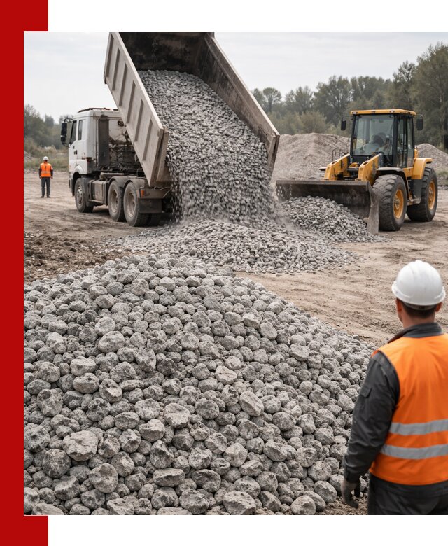 Доставка бетонного щебня фракции 20-40 в Минусинске