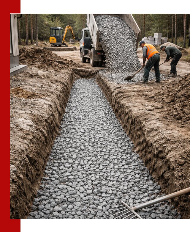 Щебень для дренажа с доставкой в Минусинске высокого качества