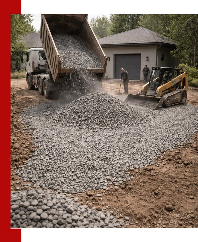 Щебень для парковки в Минусинске: доставка и укладка качественного материала