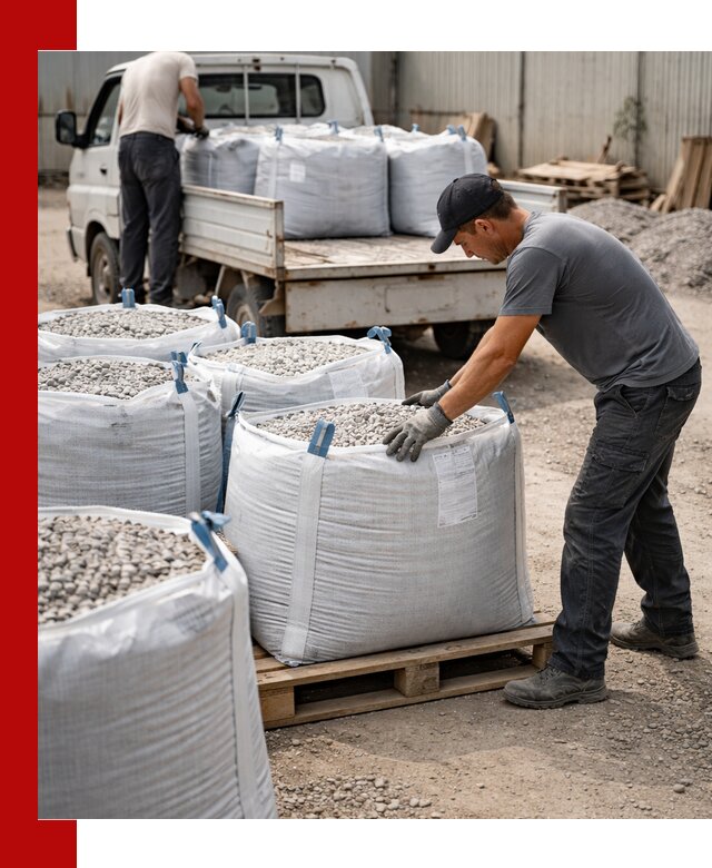 Доставка щебня в мешках по выгодным ценам в Минусинске