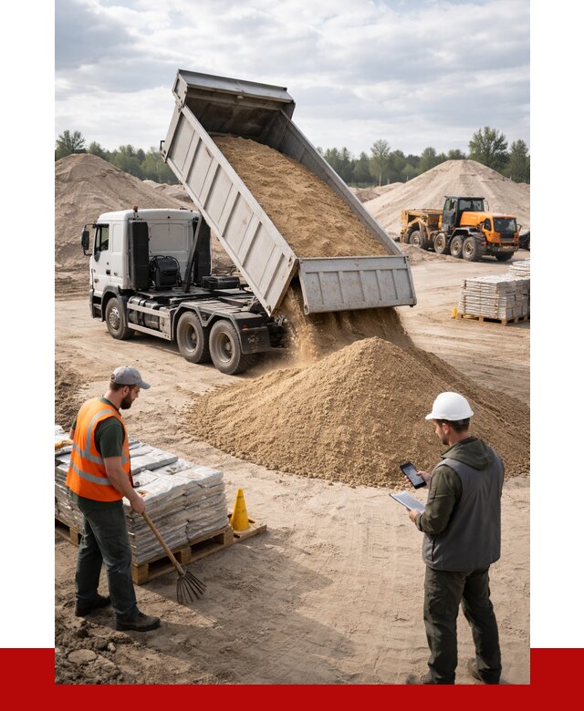 Карьерный песок с доставкой в Минусинске от 3658 р. ПРОНЕРУДМнс