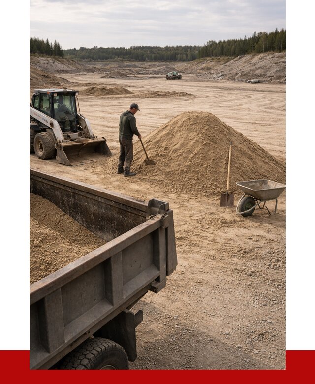Карьерный песок среднезернистый в Минусинске, от 2235 р. ПРОНЕРУДМнс