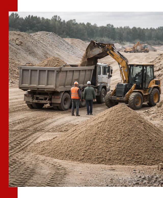 Карьерный среднезернистый песок с доставкой в Минусинске