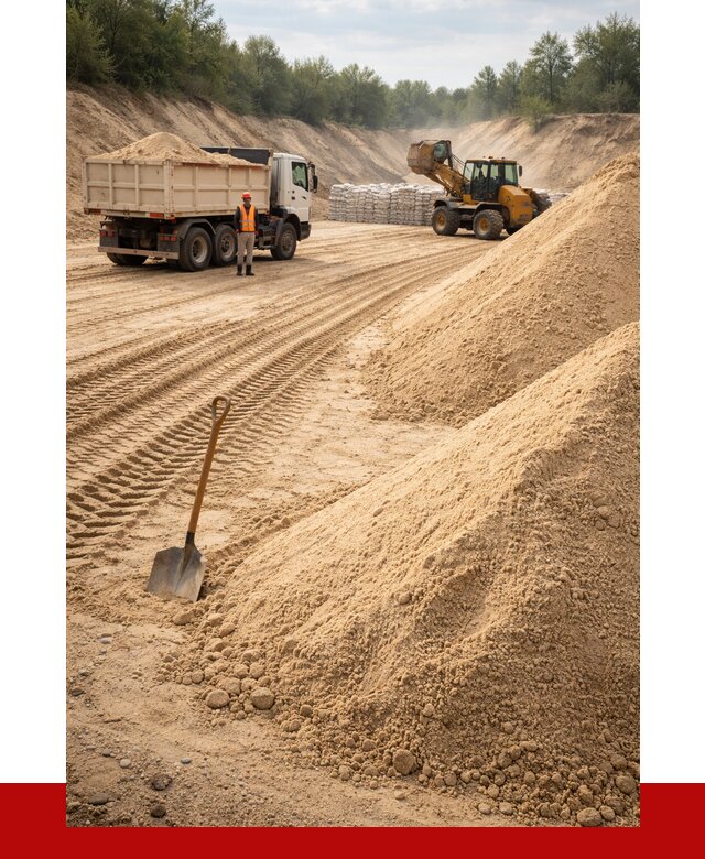 Карьерный песок мелкозернистый в Минусинске от 9145 р. | ПРОНЕРУДМнс