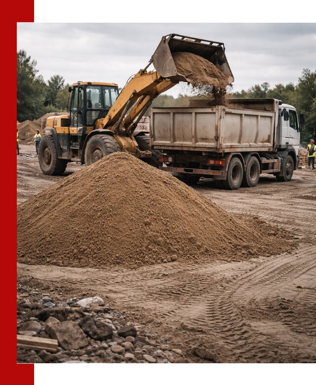 Доставка речного песка навалом в Минусинске быстро и выгодно