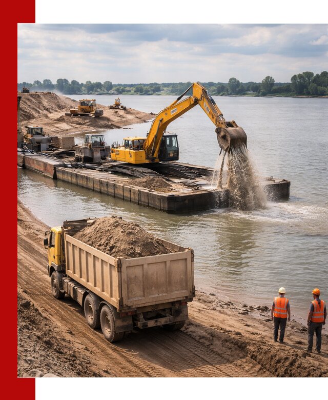 Намывной песок с доставкой в Минусинске оптом и в розницу