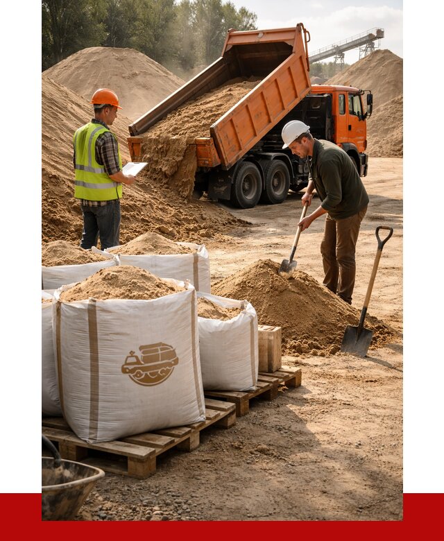 Строительный песок в Минусинске от 2235 р. с доставкой, ПРОНЕРУДМнс