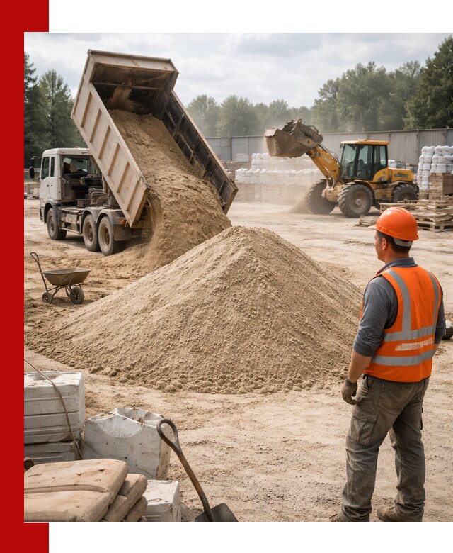 Доставка строительного песка с самосвалом в Минусинске