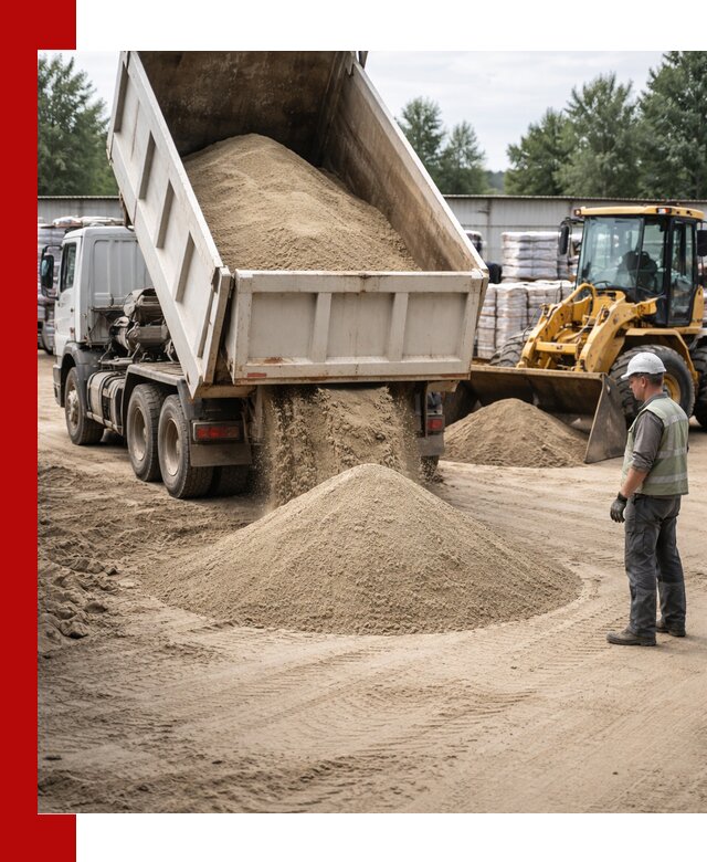Поставка и доставка песка для бетона в Минусинске