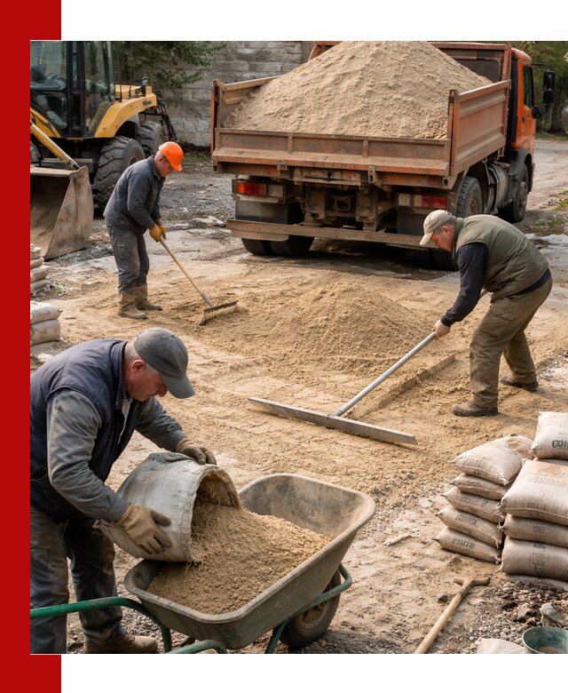 Поставка песка для стяжки в Минусинске с быстрой доставкой