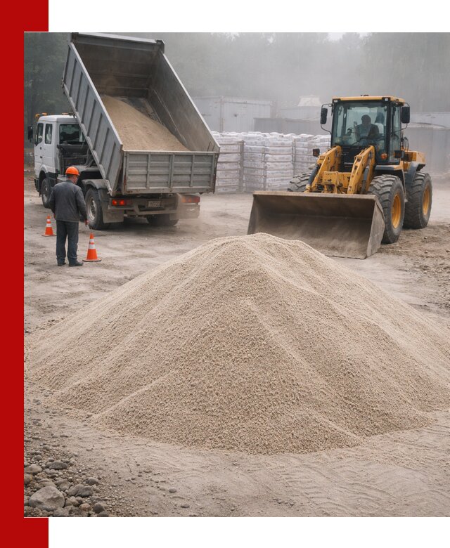 Кварцевый песок фракция 0–8 для стройработ в Минусинске