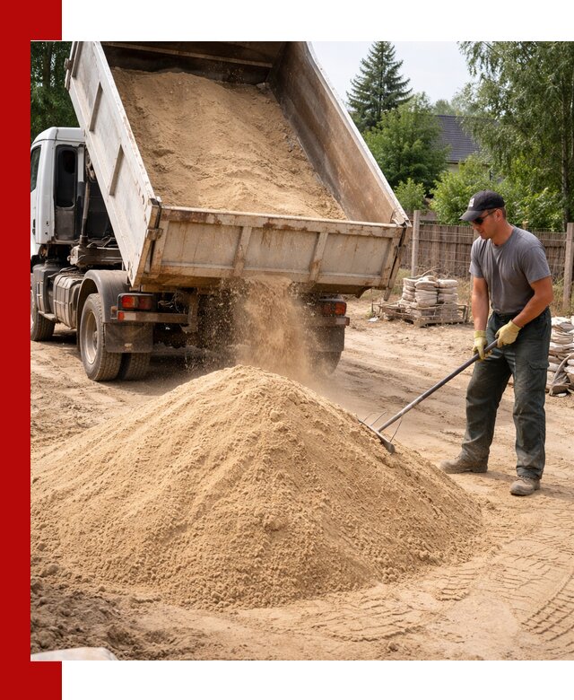 Доставка сухого песка самосвалами в Минусинске