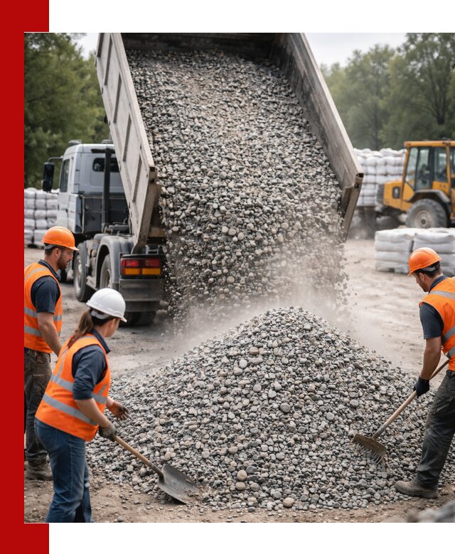 Доставка гравия и камня в Минусинске оптом и в розницу