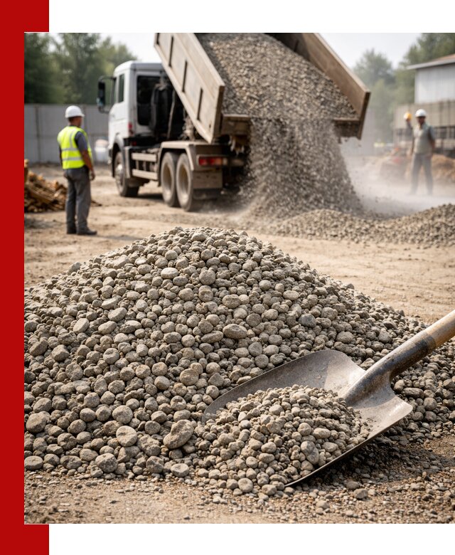 Доставка гравия фракции 20-40 в Минусинске с самосвалами