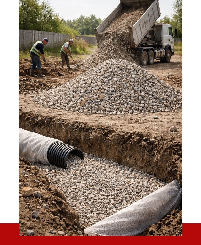 Гравий для дренажа в Минусинске от 2235 р., доставка ПРОНЕРУДМнс