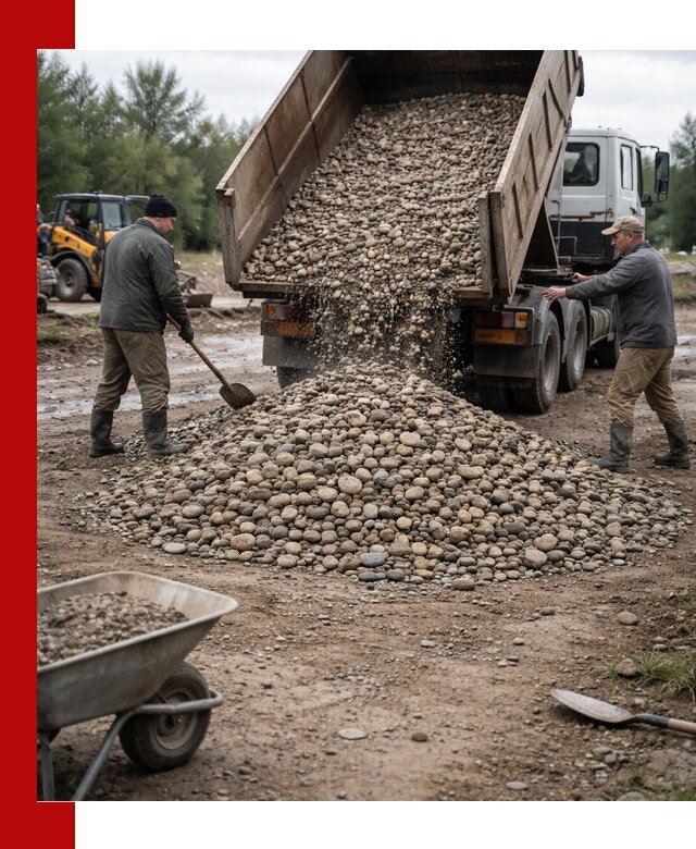 Доставка гальки речной оптом и в розницу в Минусинске