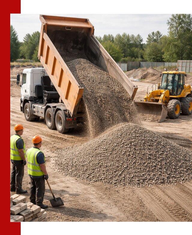 Доставка щебёночно-песчаной смеси ЩПС С7 в Минусинске