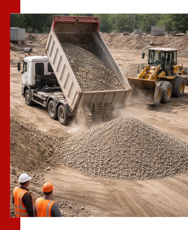 Щебень с песком (ЩГПС С2) с доставкой в Минусинске