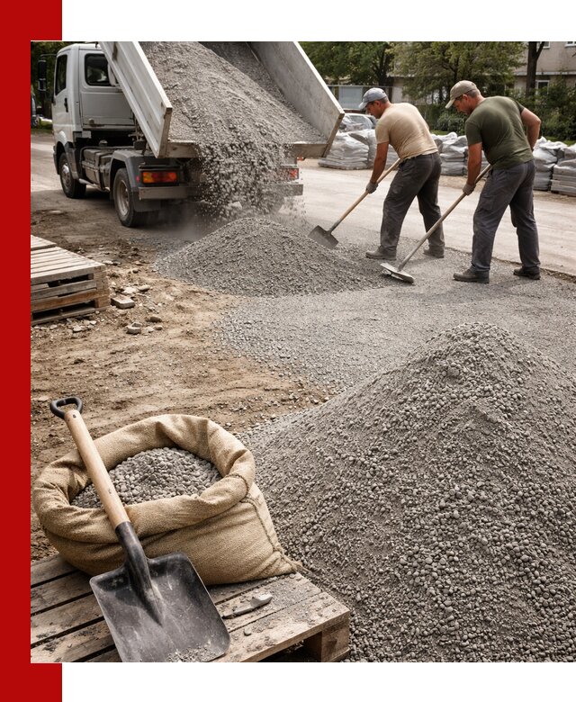 Отсев для тротуарной плитки в Минусинске — доставка и укладка