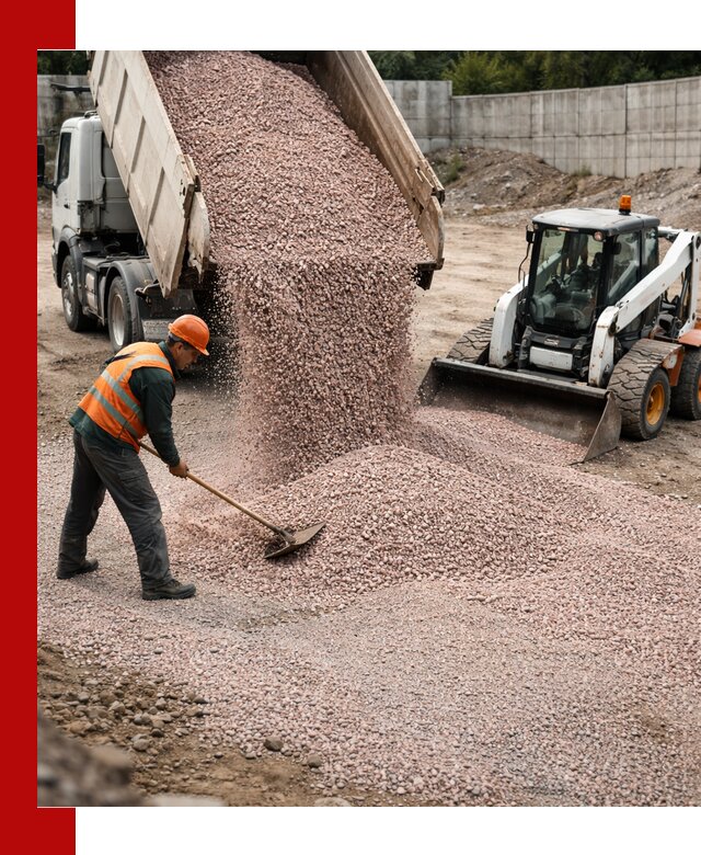 Крошка розовый гранит с доставкой в Минусинске от производителя