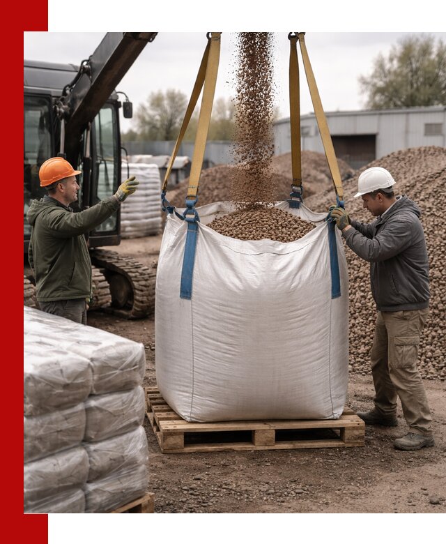 Керамзит в биг-бегах с доставкой в Минусинске