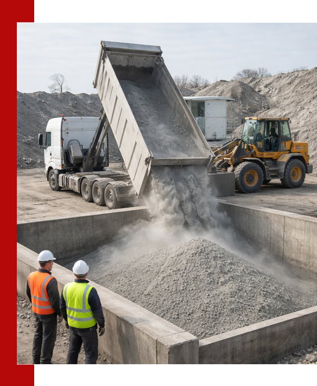 Доставка цемента навалом в Минусинске крупными партиями