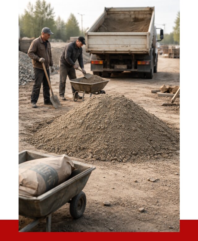 Цементно-песчаная смесь М150 в Минусинске от 4776 р. | ПРОНЕРУДМнс