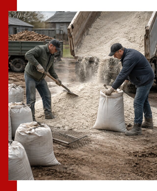 Доставка извести пушонки в Минусинске оптом и мелким оптом