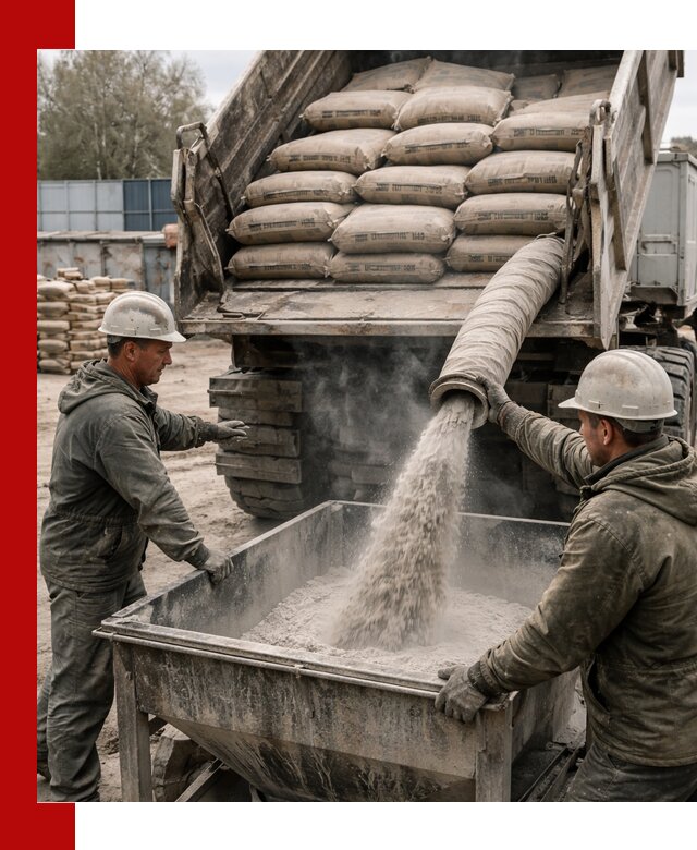 Доставка цемента М400 в Минусинске оптом и в розницу