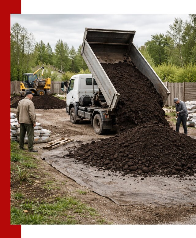 Доставка качественного почвогрунта в Минусинске оптом и в розницу