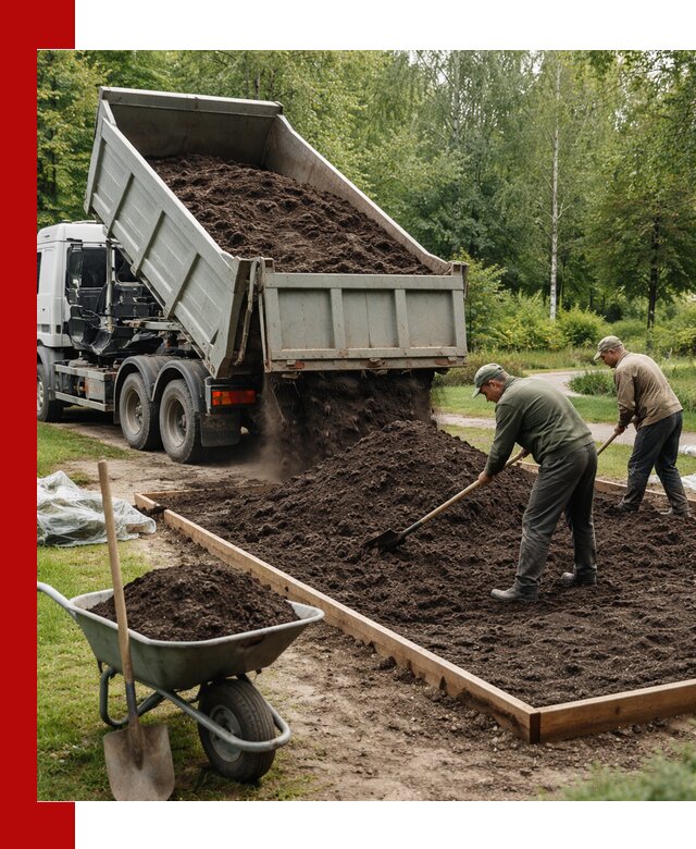 Доставка грунта для озеленения и благоустройства в Минусинске