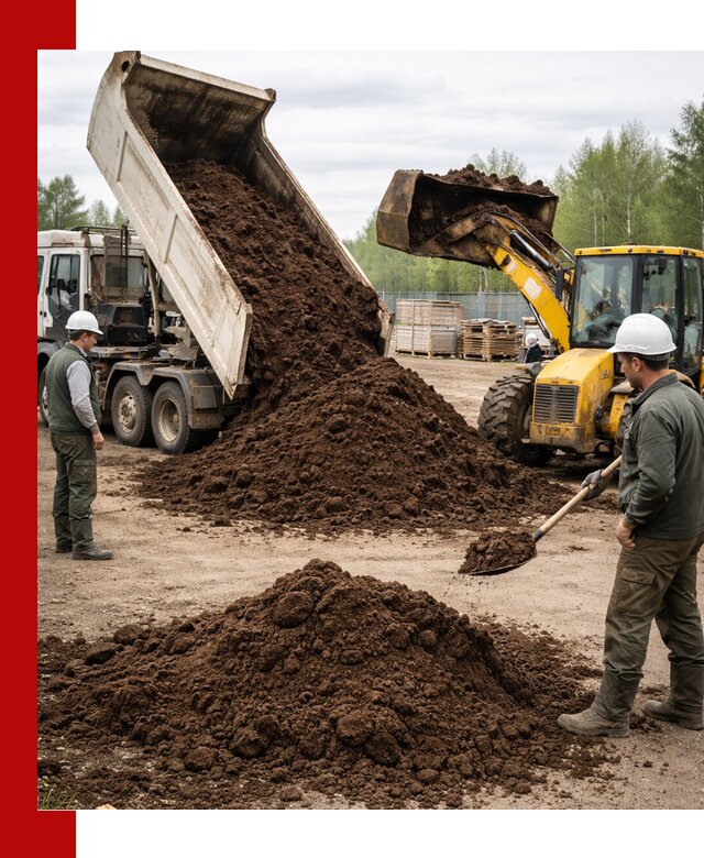 Доставка торфа оптом и в мешках в Минусинске