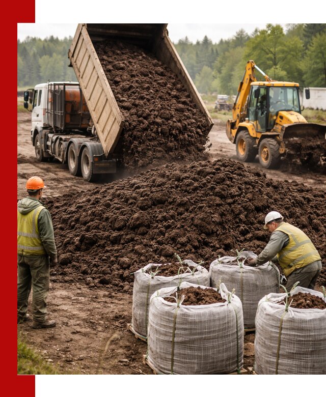 Доставка нейтрального торфа в Минусинске оптом и в розницу