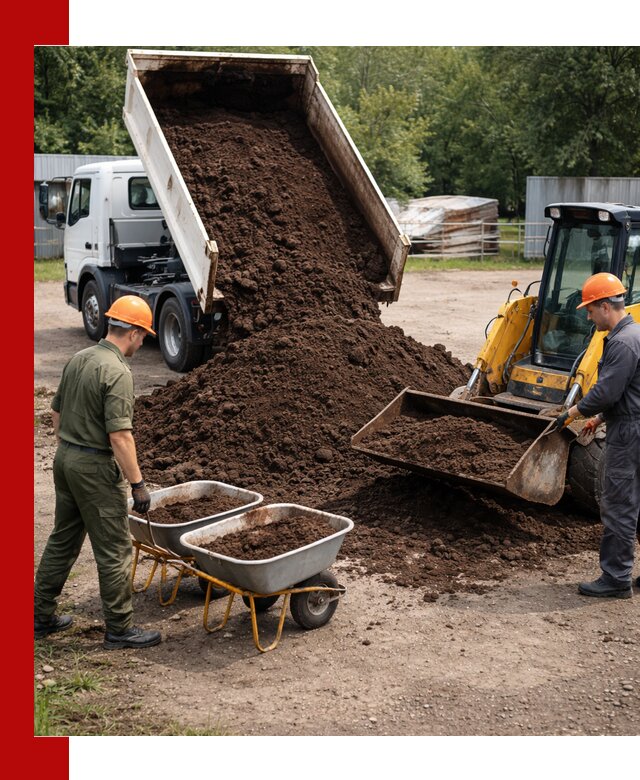 Доставка торфо-земляной смеси в Минусинске для огорода и ландшафта