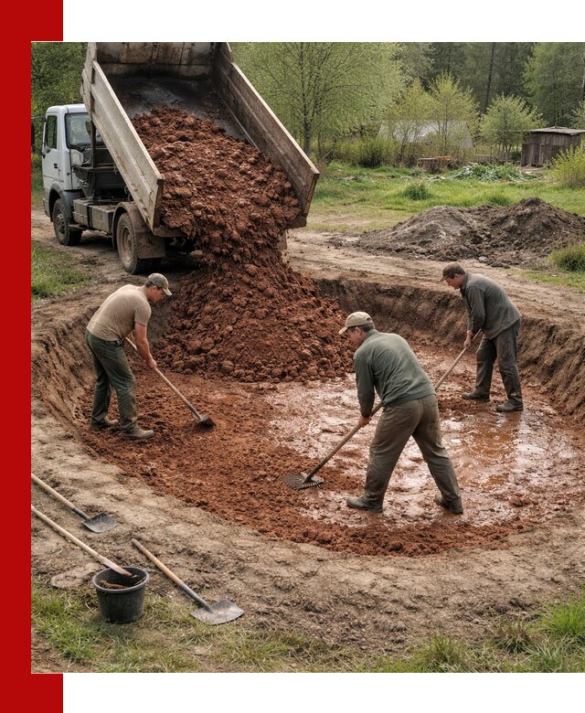 Купить качественную глину для пруда в Минусинске