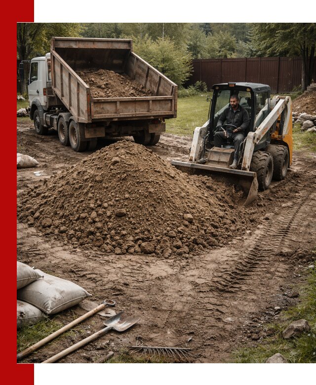 Суглинок для планировки участков в Минусинске с доставкой и выгрузкой