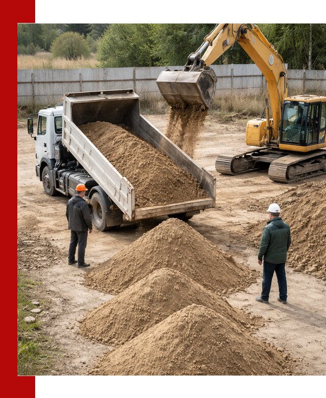 Доставка супеси вагонными и автопартиями в Минусинске