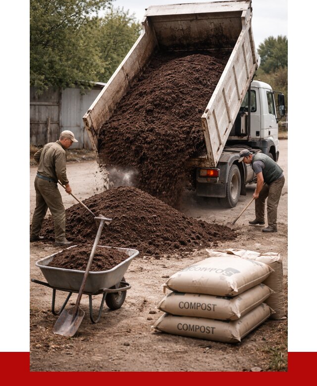 Купить компост в Минусинске от 4268 р. за куб с доставкой | ПРОНЕРУДМнс