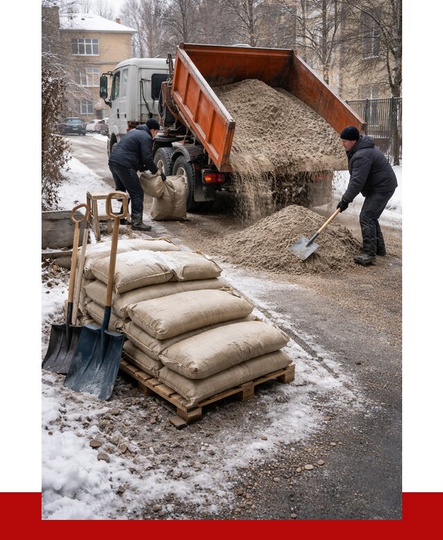 Противогололедные материалы оптом в Минусинске от 4268 р. | ПРОНЕРУДМнс
