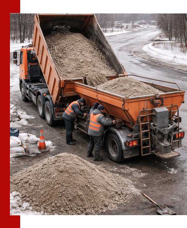 Поставка и вывоз пескосоля в Минусинске оптом и в розницу