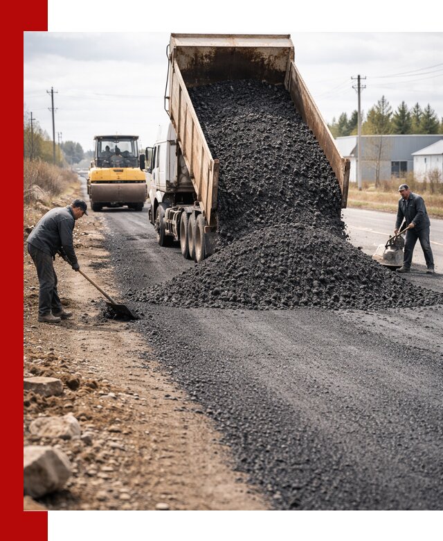 Асфальтовая крошка для дорог в Минусинске — поставка и доставка