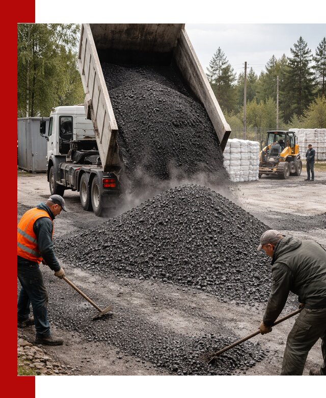 Доставка и продажа асфальтного гранулята в Минусинске