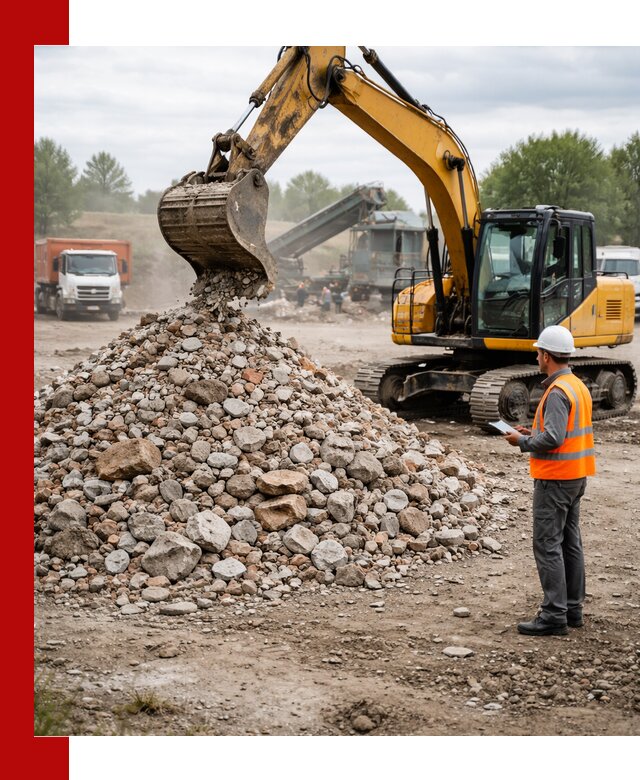 Доставка и вывоз строительного боя в Минусинске
