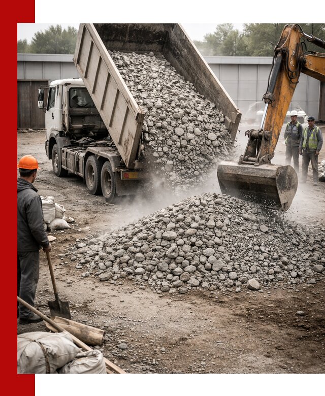 Доставка дробленого бетона в Минусинске оптом и в розницу